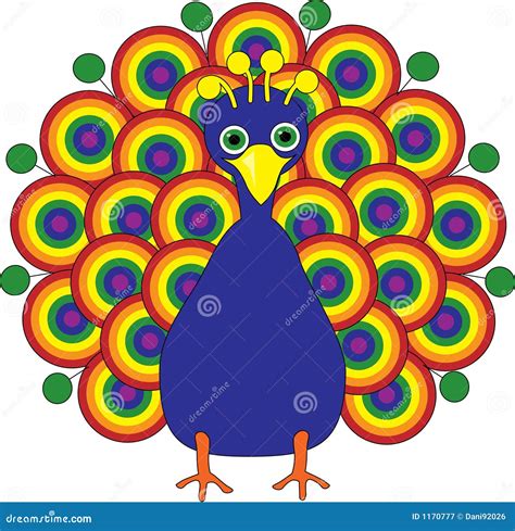 Rainbow Peacock Royalty Free Stock Photography - Image: 1170777