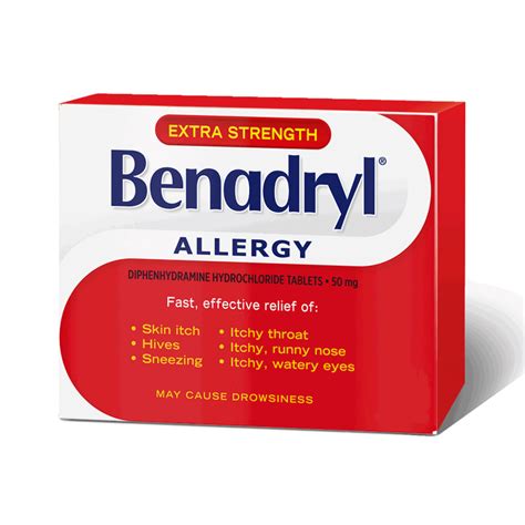 Extra Strength Allergy Caplets | Fast Relief | BENADRYL®