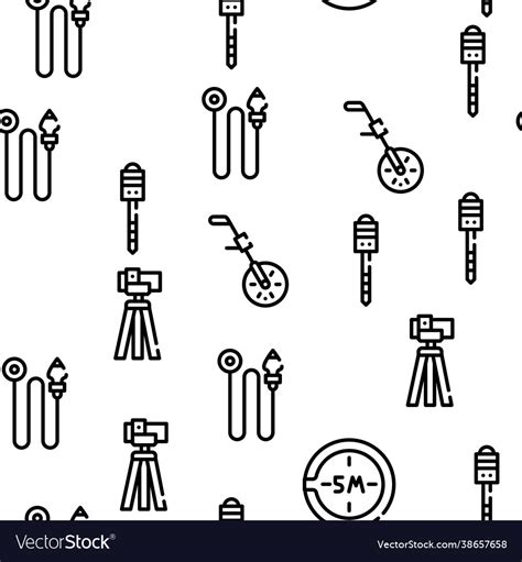 Geodesy equipment seamless pattern Royalty Free Vector Image