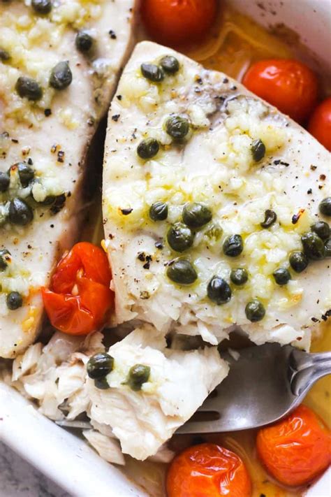 Baked Swordfish with Capers and Tomatoes - The Top Meal