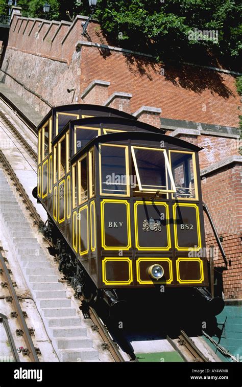 Hungary Buda Hill of Castle Funicular Stock Photo - Alamy