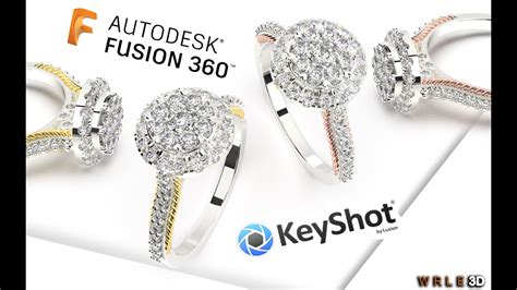 3D jewelry design (Ring 126) In Fusion 360+Keyshot - YouTube