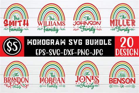 Monogram SVG Bundle Bundle · Creative Fabrica