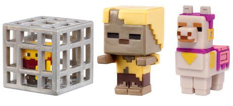 Minecraft Mini Figure 3-Pack - Zombie Husk, Llama, Spawning Blaze | Walmart Canada