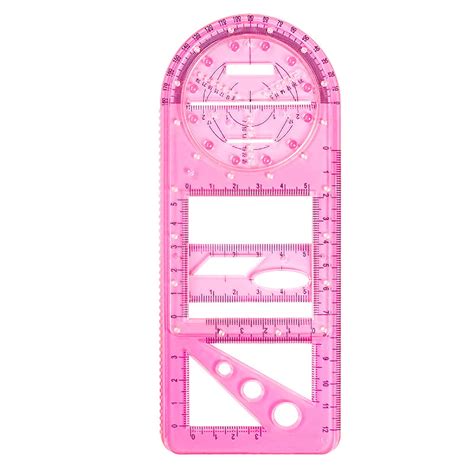 SDJMa Multifunctional Geometric Ruler Multifunction Ruler Drawing Ruler ...