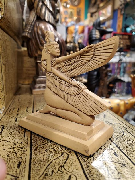 Vintage Ma'at Statue Ancient Egyptian Goddess Maat With Feather of ...