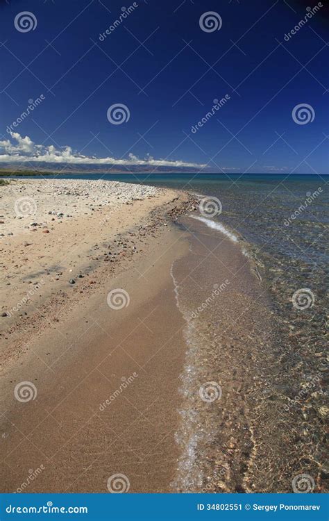 Issyk Kul Lake stock image. Image of journey, cloud, climate - 34802551