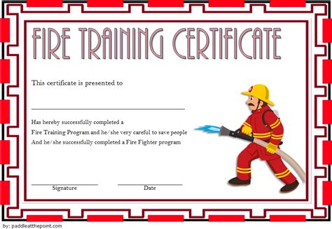 Best Firefighter Training Certificate Template – Amazing Certificate Template Ideas