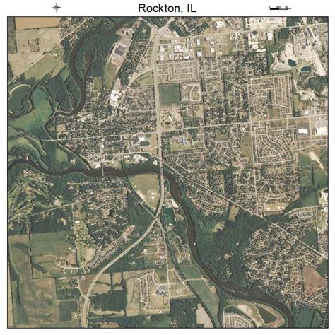 Aerial Photography Map of Rockton, IL Illinois