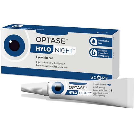 Buy OptaseHYLO Night Gel for Dry Eyes - Preservative Free Lubricant Ointment for Nighttime Dry ...