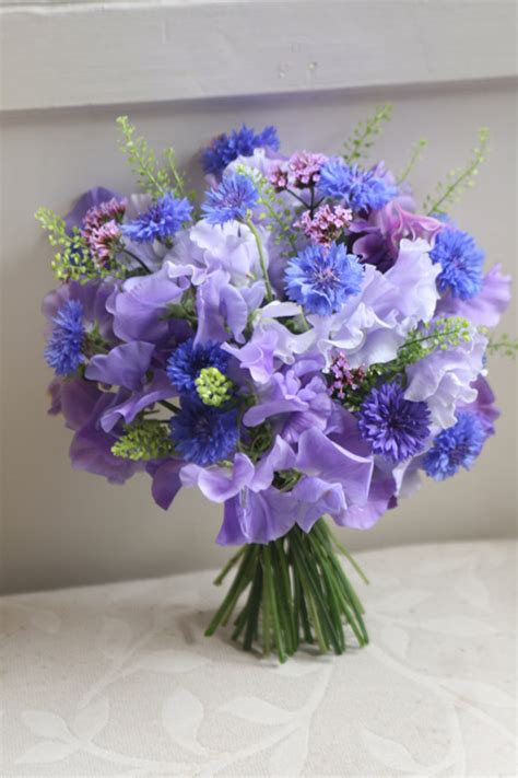 Wedding Bouquet of Sweet Peas - Liberty Blooms