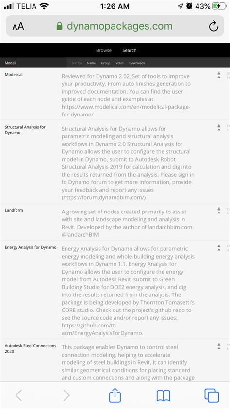 Dynamo packages from Dynamo Manager - Packages - Dynamo