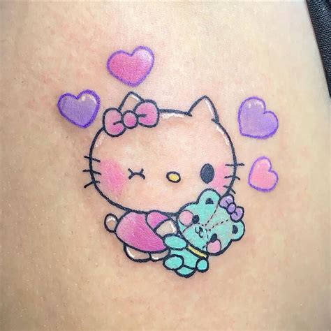 20 Cute Hello Kitty Tattoo Ideas for Women - Mom's Got the Stuff