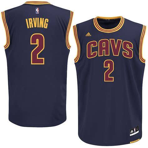 Mens Cleveland Cavaliers Kyrie Irving adidas Navy Blue Alternate Replica Jersey - NBA Store