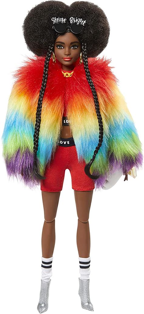 Barbie Extra Doll in Rainbow Coat with Pet Poodle – Square Imports