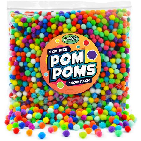 RUIMA PomPomのソフトPomponesふわふわぬいぐるみ工芸ポンポンPOMSボール毛玉のホームインテリア手芸用品20グラム ...