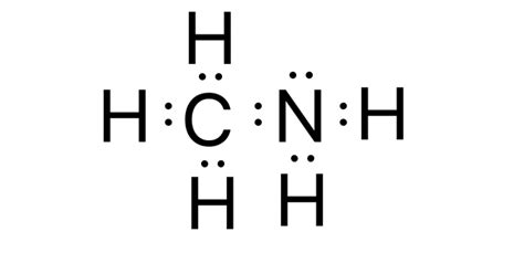 What is the Lewis structure of $\ce{CH3NH2}$? | Quizlet