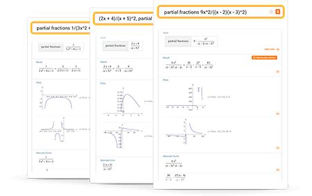 Partial Fraction Calculator: Step-by-Step Solutions - Wolfram|Alpha