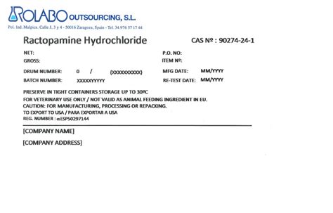 RACTOPAMINE HYDROCHLORIDE powder