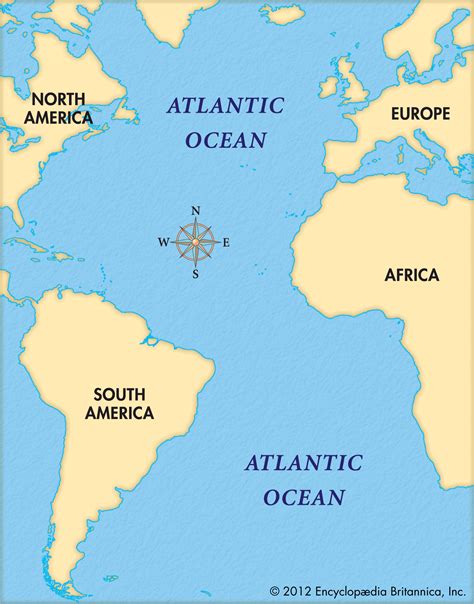 Atlantic Ocean Map For Kids Unbelievable - Map Of Asia And Middle East ...