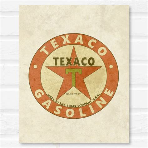 Vintage Texaco Gasoline Sign Texas Wall Art Home Decor Photo Print - Etsy