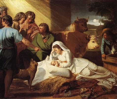 John Singleton Copley The Nativity painting | Nativity painting, Painting, Nativity