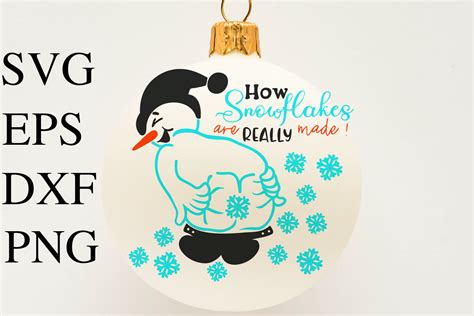 Snowflake Maker SVG Farting Snowman Graphic by TanuschArts · Creative ...