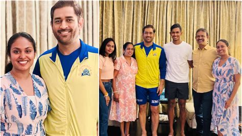 IPL 2023: ‘Pathirana is in safe hands,’ says sister Vishuka after CSK skipper MS Dhoni meets Sri ...