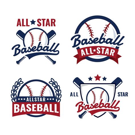 Baseball All Star Badge Logo | Badge logo, Star badge, All star