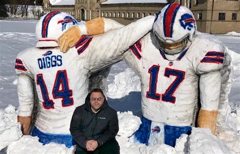 Buffalo Fan Honors Bills With Spectacular Snow Sculpture Tribute