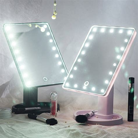 22 LED Touch Screen Makeup Mirror Tabletop Cosmetic Vanity Light Up Mirror – Alexnld.com