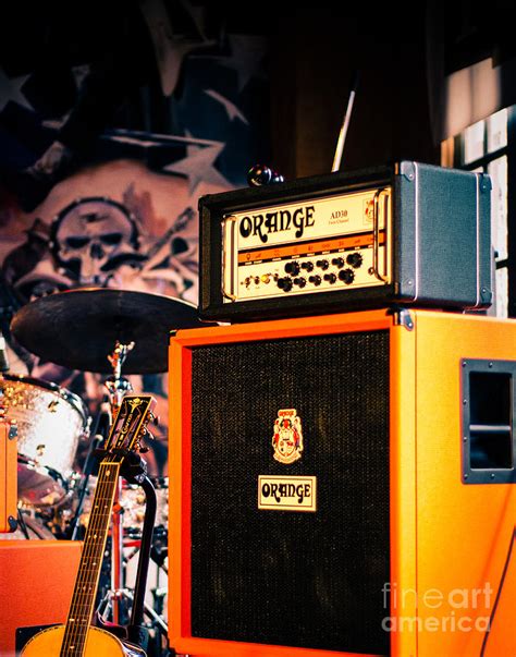 Orange Guitar Amps Photograph by Sonja Quintero - Fine Art America