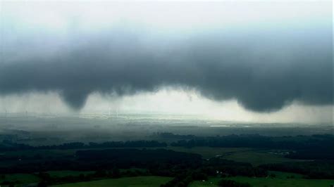 Funnel clouds form over Oklahoma - YouTube