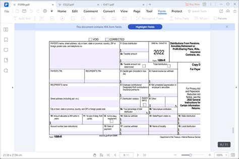 Irs Form 1099 Printable