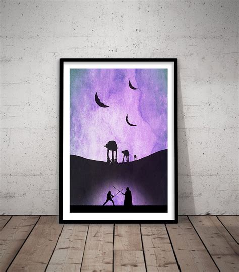 Star Wars Art Prints Set of 3 Star Wars Art Poster Star Wars Home Decor ...