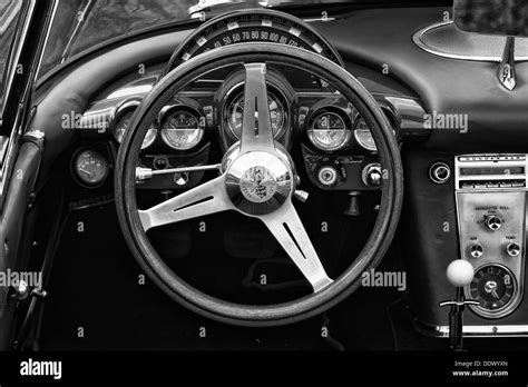 1958 corvette Black and White Stock Photos & Images - Alamy