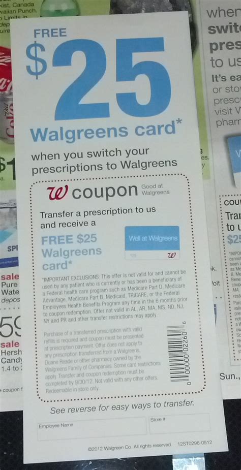 Rx Coupons (Where are they this week?): Walgreens blitzes with Rx transfer coupons ($25 gift card)