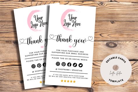 Printable Small Business Insert Card Graphic by Haffa Studio · Creative ...