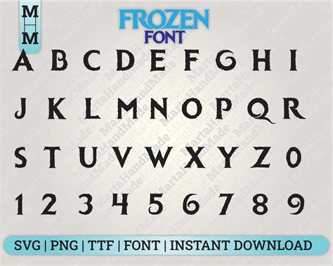 Frozen Font, Frozen Svg, Frozen Font Svg, Frozen Font Cricut, Frozen 2 ...