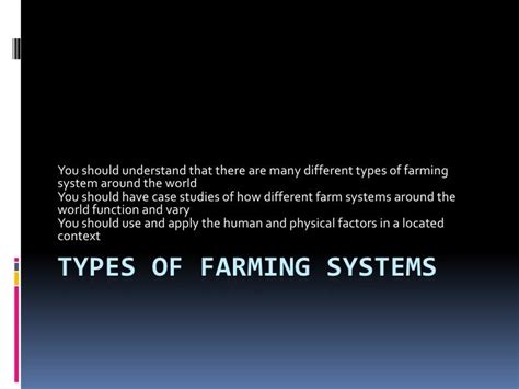 4. types of farming systems