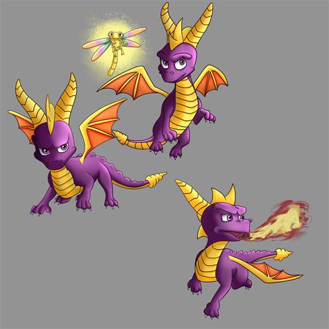 Spyro The Dragon by LunarRobin-Art on DeviantArt