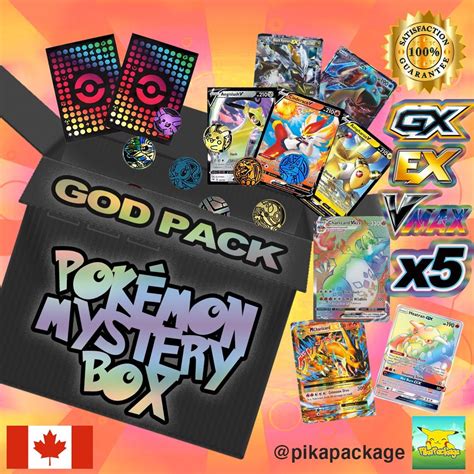 Pokemon Cards ULTIMATE Mystery Box / God Pack 5 GUARANTEED Gx, Ex, V, Vmax, or Full Art Card ...