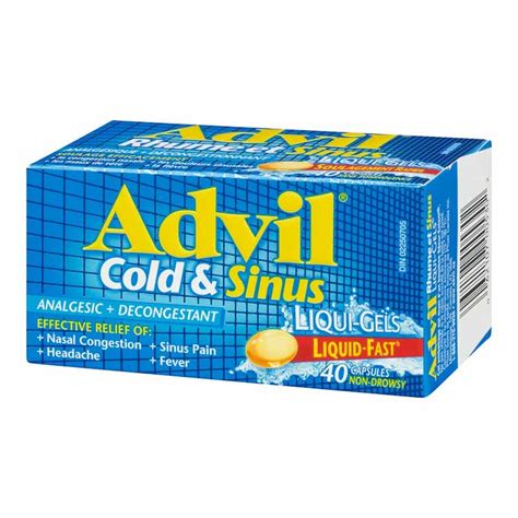 Advil Cold & Sinus Liqui-Gels – Pharmacy For Life