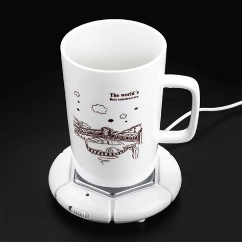 Creative USB Powered Portable Cup Warmer Pat Coffee Cup Mug Warmer Beverage Heater Desktop Tray ...