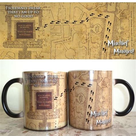 Marauder's Map Mischief Managed Heat Activated Reveal Harry Potter Mug | Mugs, Color changing ...