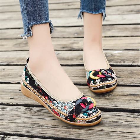 Aliexpress.com : Buy Lucyever 2019 Vintage Women Flats Shoes Ladies ...