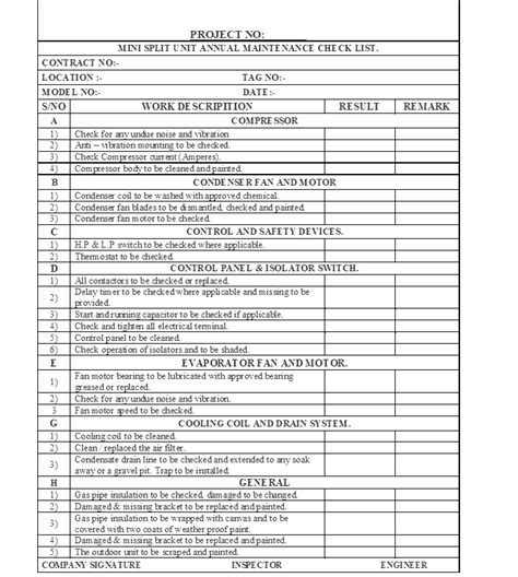 Air Conditioning Maintenance Method Statement - ZariahtinPatton