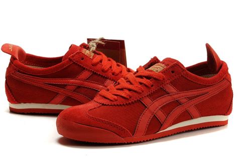 Womens Onitsuka Tiger All Red Mexico 66 Shoes [HL202-6691] : Onitsuka Tiger