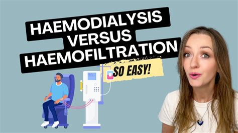 Haemodialysis vs Haemofiltration, CRRT, CVVHF - YouTube