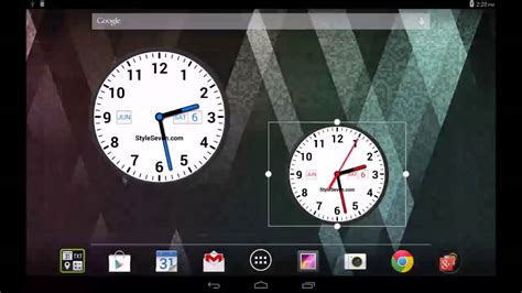 Analog Clock Widget Plus-7 - YouTube